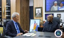 President Boakai Commends Outgoing German Ambassador