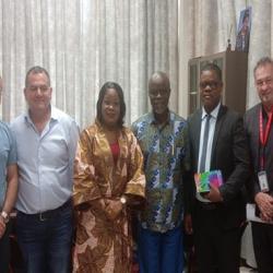 A group photo shortly after the meeting