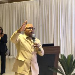 Hon. Sieleaf Ralph Tyler Speaking at the official Launch of the Five-Year Strategic Plan (2025–2029)