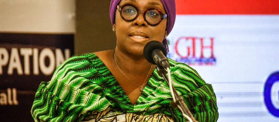 Liberia’s Minister of Foreign Affairs, Her Excellency Mme. Sara Beysolow Nyanti