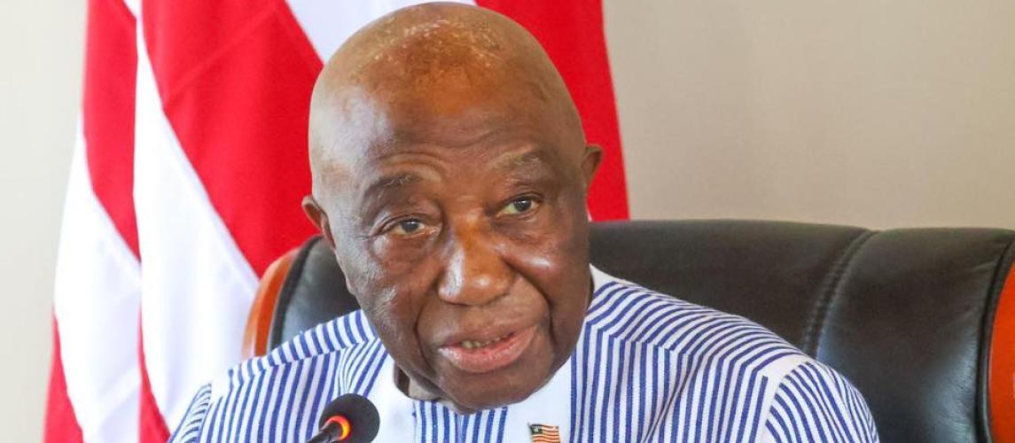 H. E. Joseph Nyuma Boakai, Sr., President of Liberia.