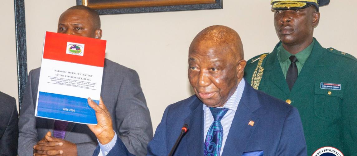 President Boakai Launches 10-Year National Security Strategy