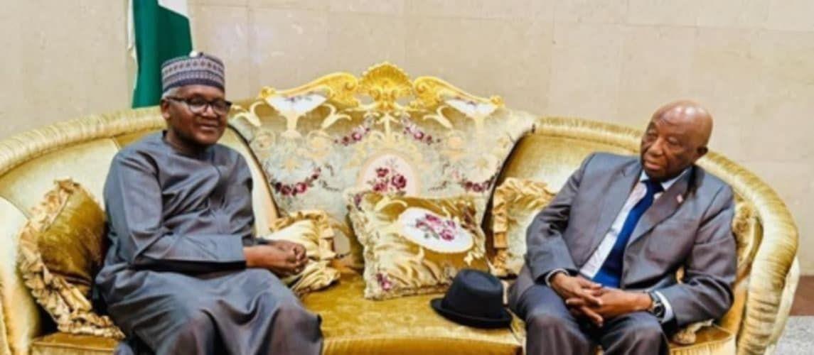 Famed Nigerian Businessman ALHAJI ALIKO DANGOTE Pays Courtesy Visit To President Boakai; Rekindles Hope for Strengthened Economic Diplomacy for Liberia