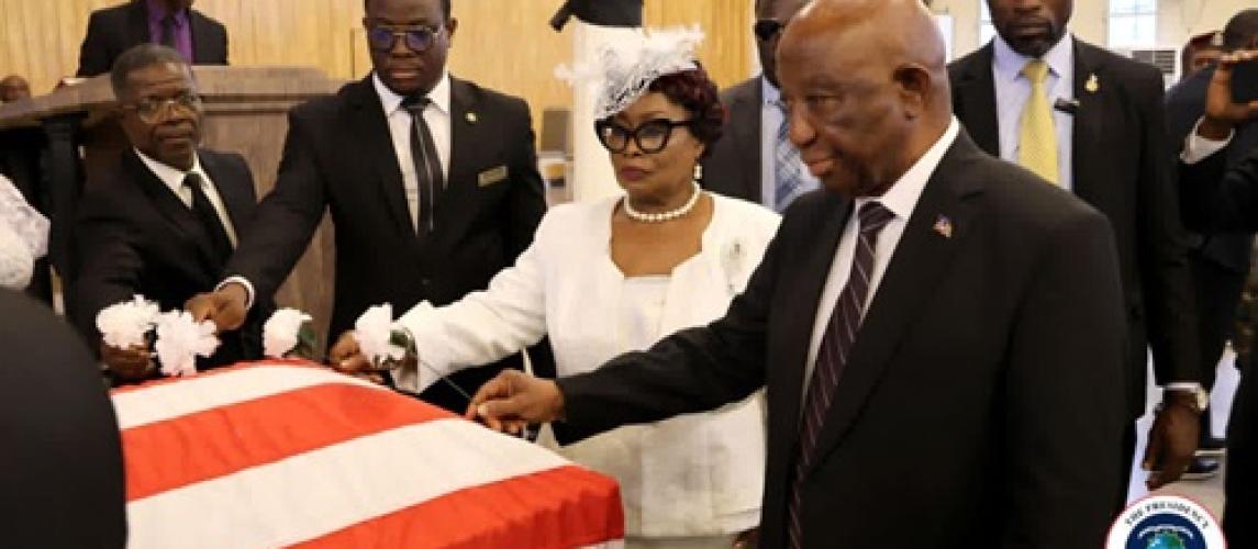 President Boakai Calls for Peace and Unity at the Official Funeral Service President Boakai Calls for Peace and Unity at the Official Funeral Service