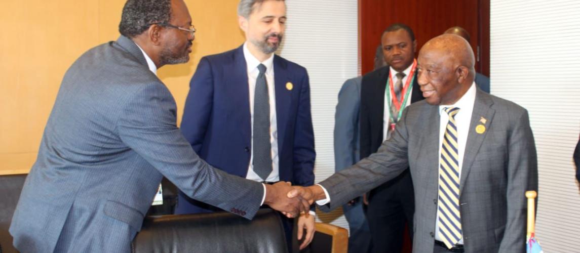 President Boakai Holds Talk With IFAD President President Boakai Holds Talk With IFAD President