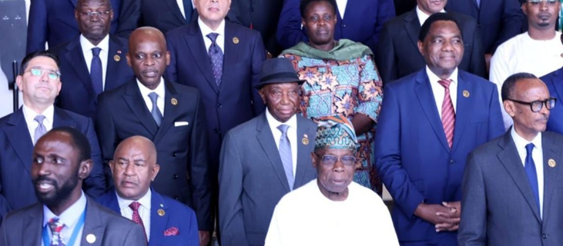 President Boakai posed in a photograph with African Leaders President Boakai posed in a photograph with African Leaders