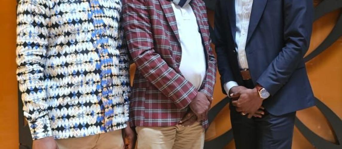 Hon. Zunu K. Duyann, Assistant Minister for Land Transport and Team