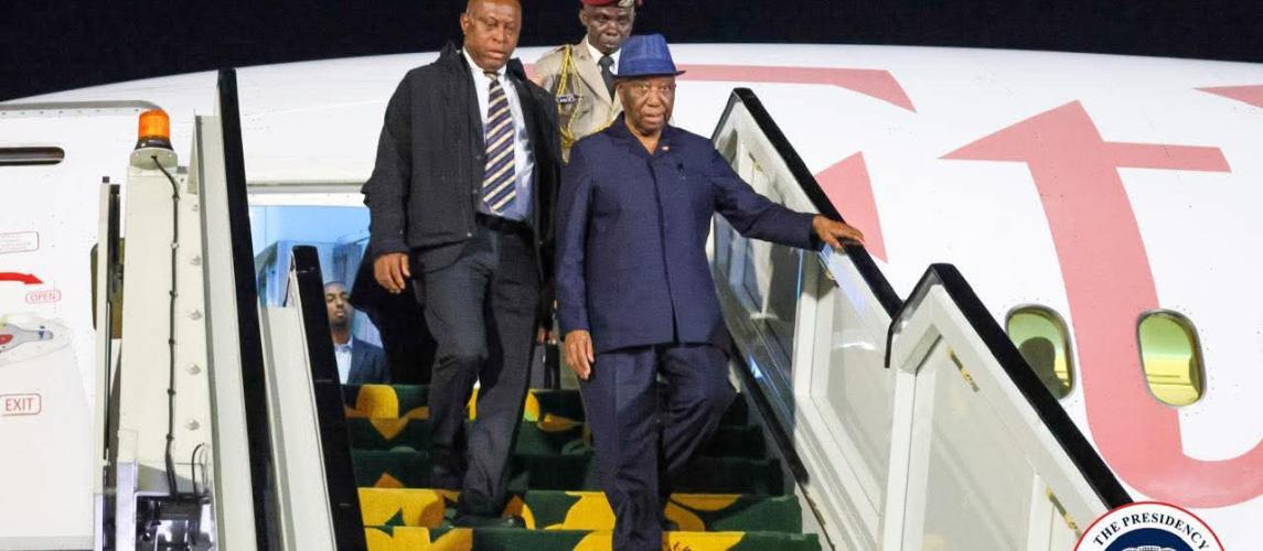 The aircraft touched down at Bole International Airport at 8:20 PM local time