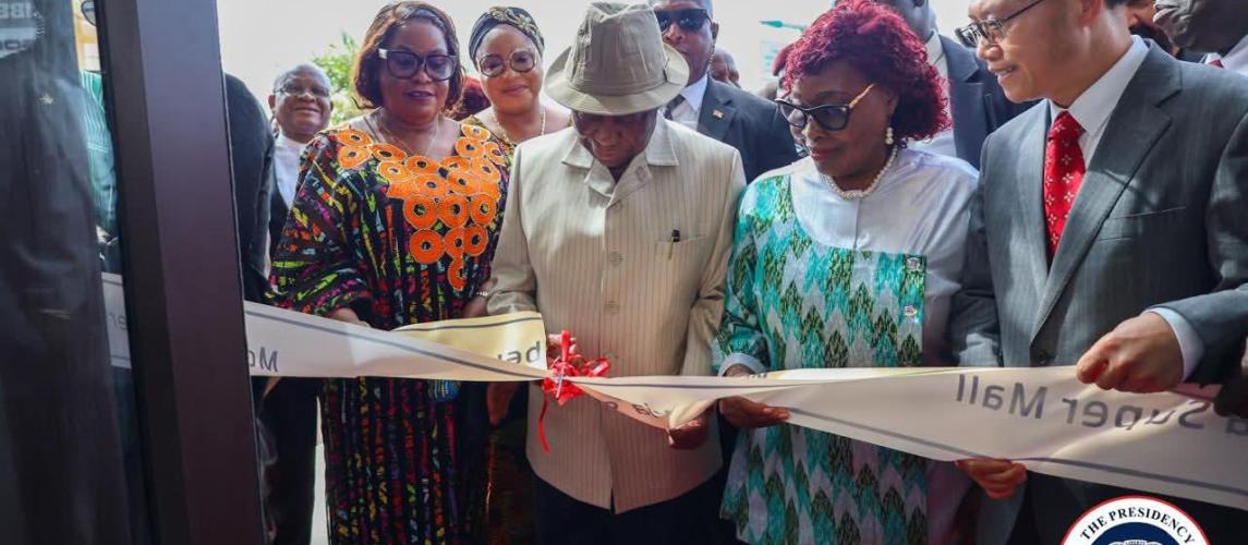 President Boakai commissions Monrovia Super Mall.
