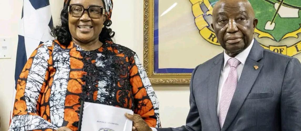 President Boakai Receives Proposed National Health Insurance Bill.