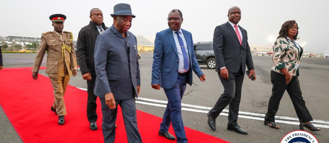 Excellency President Joseph Nyuma Boakai and delegation arrived in Nairobi. 